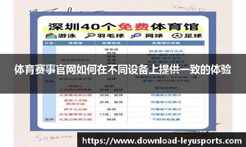 体育赛事官网如何在不同设备上提供一致的体验